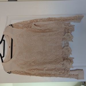Free People M Lace sweater